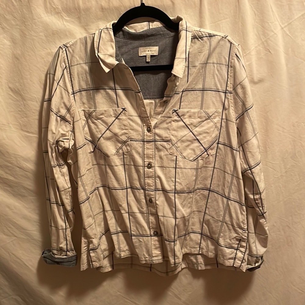 Lucky Brand Flannel/Button-down Top